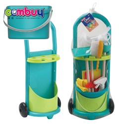 KB012531 KB012532 - Household kids role play cleaning trolley house cart clean tool kit